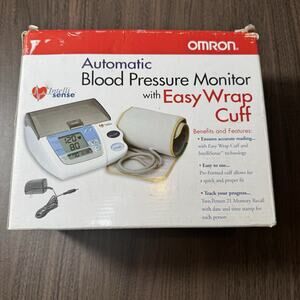 omron automatic blood pressure monitor with easy cuff
